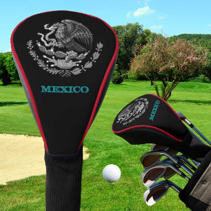 Golf Mexiko & Mexikanisches Adlerwappen / Flagge Headcover