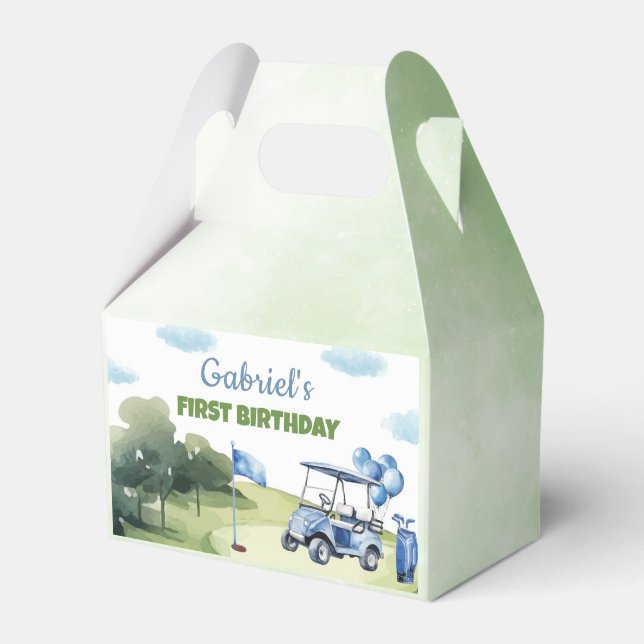 Golf Mini Theme Boy Birthday Party Gefallen Box Geschenkschachtel (Vorderseite)