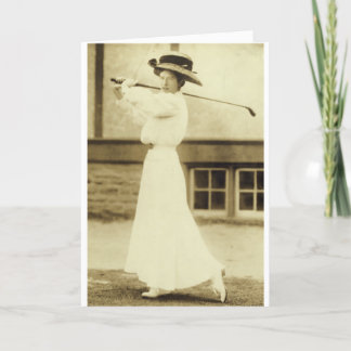 GOLF MIT ART! - Das Golf-Meister 1908 Frauen Karte