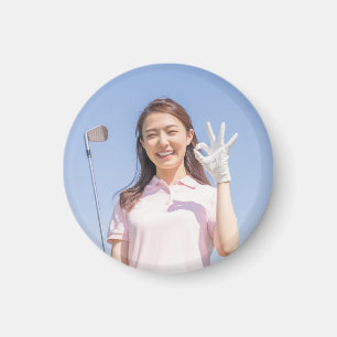 Golf mit eigenem Foto Magnet