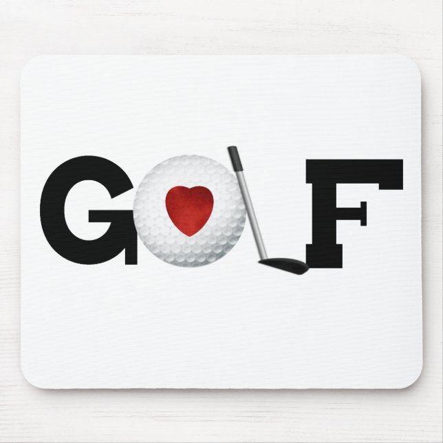 Golf mit Golfball Mousepad (Vorne)