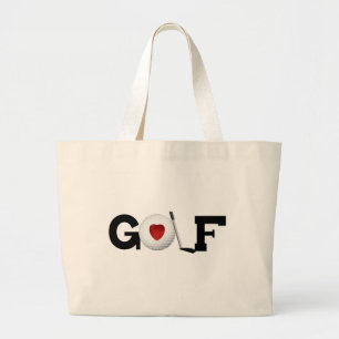 Golf mit Golfball-T-Shirts und Geschenken Jumbo Stoffbeutel