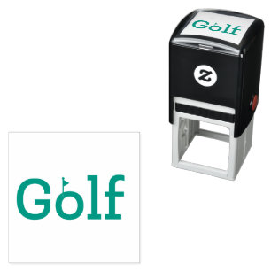 GOLF mit Losfahne Permastempel