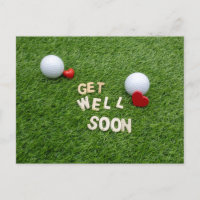 Golf Mit Text und Ball auf Grün wird Golf bald bes