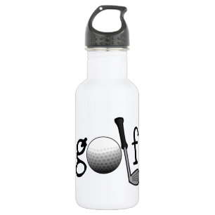 Golf mit Verein und Ball Trinkflasche