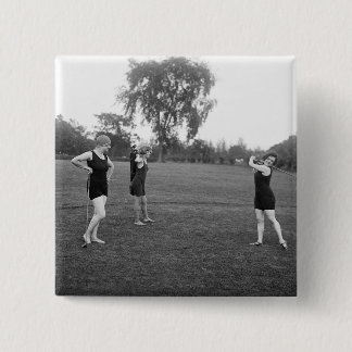 Golf-Mode die Zwanzigerjahre der Frauen Button