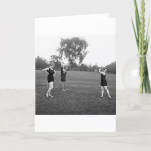 Golf-Mode die Zwanzigerjahre der Frauen Karte