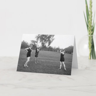 Golf-Mode die Zwanzigerjahre der Frauen Karte