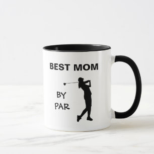 Golf Mommy Golfer Pun Mutter Tag Beste Mama Par Tasse