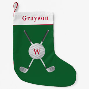 Golf Monogram Small Christmas Strumpf Kleiner Weihnachtsstrumpf