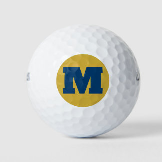 Golf-Monogramm mit benutzerdefiniertem Anfangsbuch Golfball