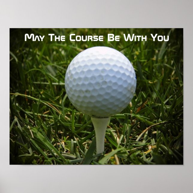 Golf Motivierend Fun Poster! Poster (Vorne)