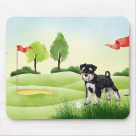Golf Mouse Pad mit Schnauzer Mousepad