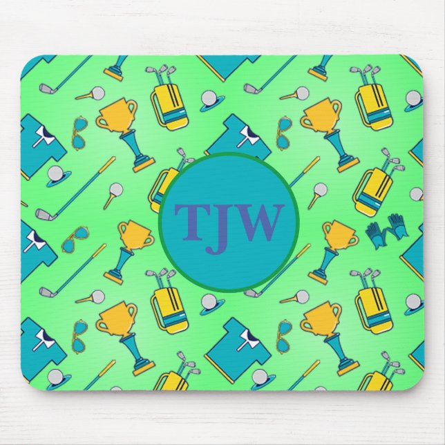 Golf Mousepad mit Monogram (Vorne)