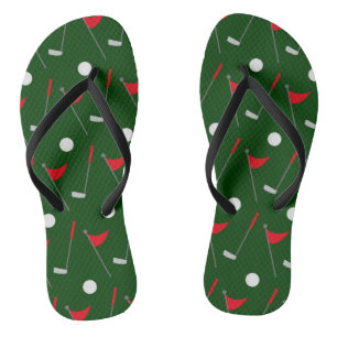 Golf-Muster Flip Flops