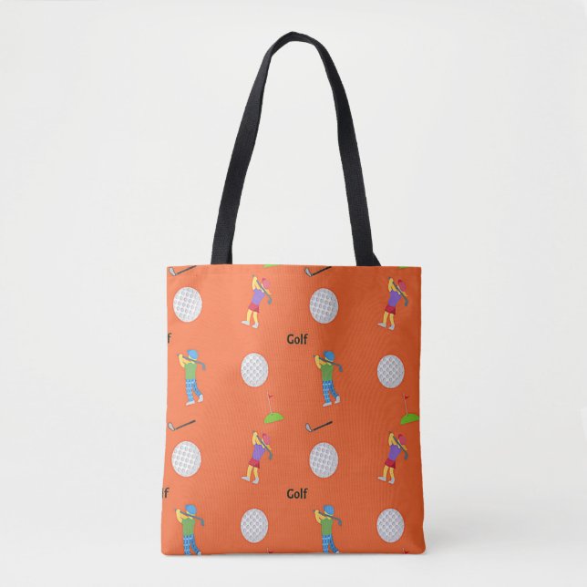 Golf-Muster in Orange (Vorderseite)