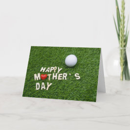 Golf Mutter-Day Geschenk für Mutter mit Golfball  Karte
