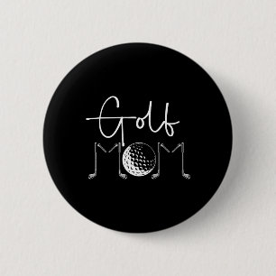 Golf-Mutter eines Golfspieler-Mamas-Golferin stolz Button