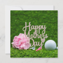 Golf Mutter Tag mit Golf Tee I Liebe you Mama Karte