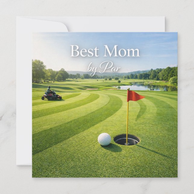 Golf-Muttertagskarte für Mama  Karte (Vorderseite)