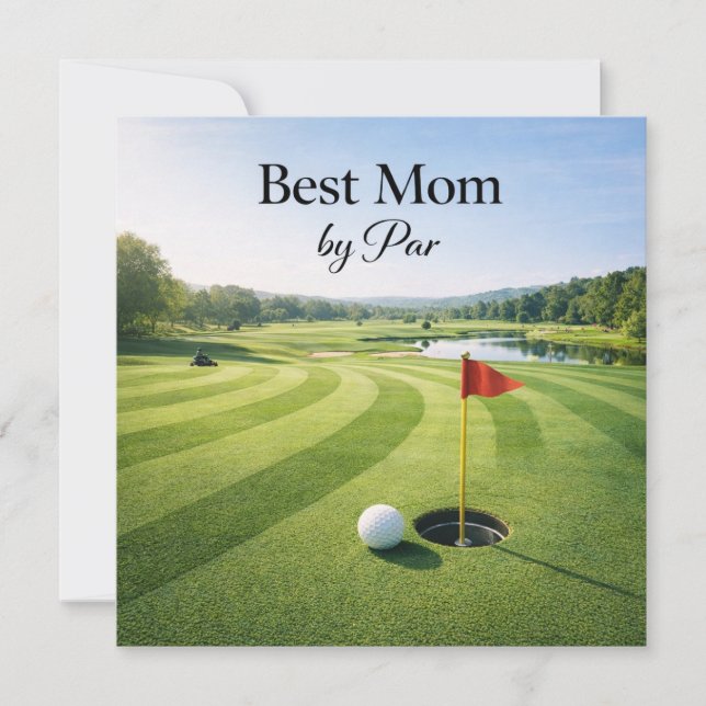 Golf-Muttertagskarte für Mama  Karte (Vorderseite)