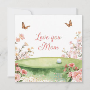 Golf-Muttertagskarte für Mama  Karte