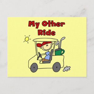 Golf My Other Ride T-Shirts und Geschenke Postkarte
