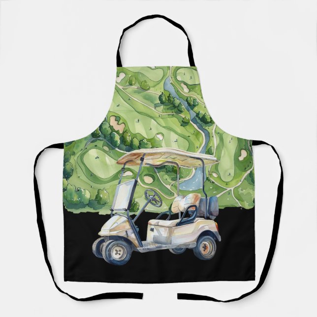 Golf nach dem Motto Golfer Schürze (Vorderseite)