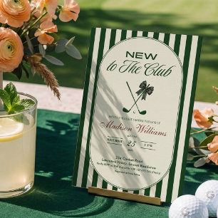 Golf "NEU IM CLUB" BABY Shower Einladung