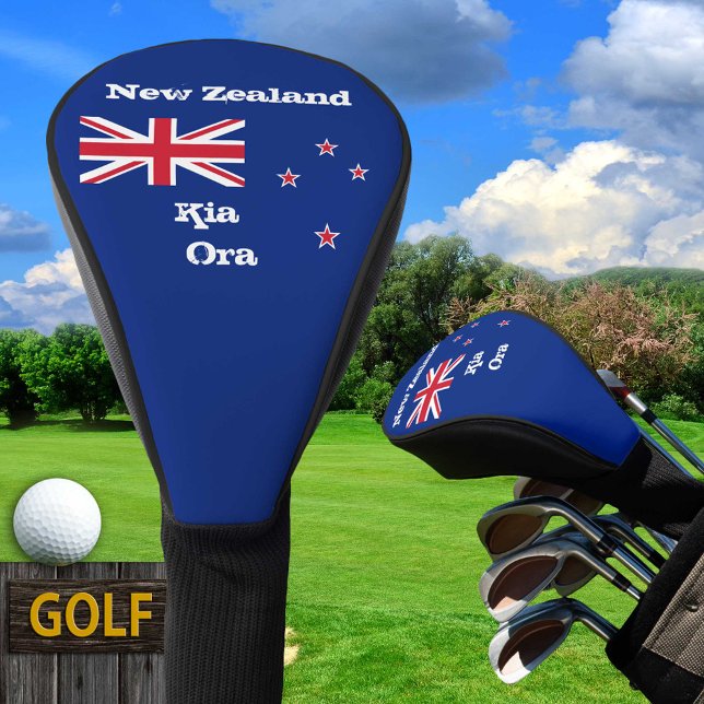 Golf New Zealand Flag & Kia Ora /Golf Clubs Covers Headcover (Von Creator hochgeladen)