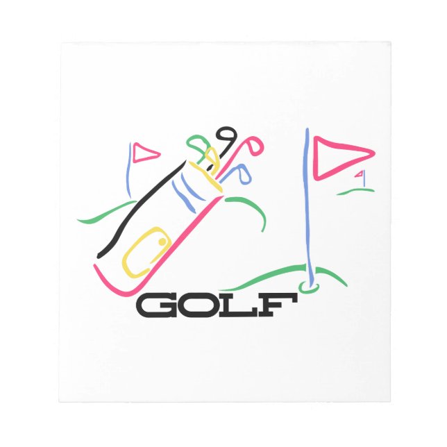 Golf Notizblock (Vorderseite)