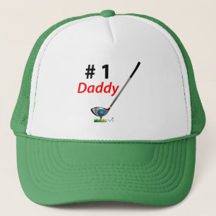 GOLF - Nummer eins Daddy, Cooler Golf Trucker Hat Truckerkappe