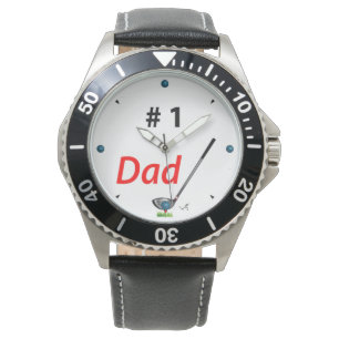 GOLF Nummer Eins VATER, Golfclub, Cool Mens Watch Armbanduhr