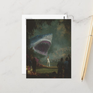 Golf nur Got Spannung Postkarte