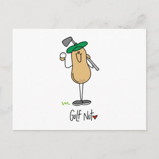 Golf Nut T - Shirt und Geschenke Postkarte