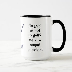 Golf oder Wecker-Tasse nicht Golf spielen Tasse