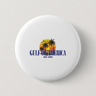 Golf of US America 2025 Beach American Flag Graphi Button