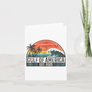 Golf of us America Est 2025 Retro Vintag Beach _7 Karte