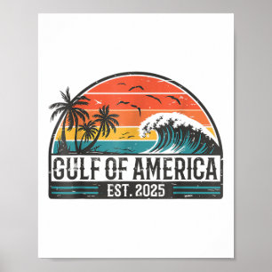 Golf of us America Est 2025 Retro Vintag Beach _7 Poster
