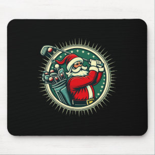Golf Oh Weihnachts-T-Shirt Santa Claus Vintage Gol Mousepad