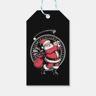 Golf Oh Weihnachtsmann Vintag Golfer Golfi Geschenkanhänger