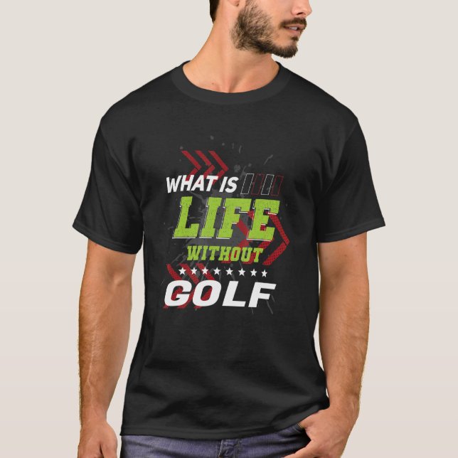 Golf ohne Golf Spaß Spiele Golfer Playa T-Shirt (Vorderseite)