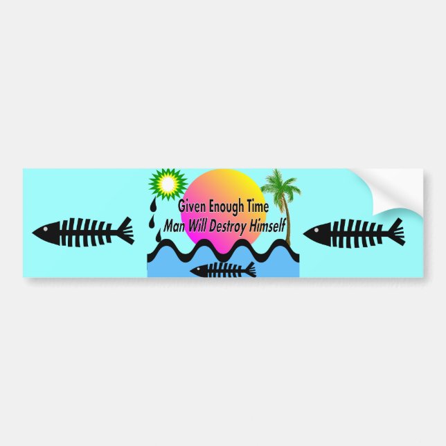 Golf-Öl-Fleck-T - Shirts "Mann werden Destory Autoaufkleber (Vorne)