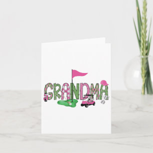 Golf Oma Pink Hole in einem Golf 1. Geburtstag Gi Karte