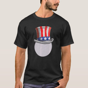 Golf Onkel Sam Hat 4. Juli Kinder Jungs Mädchen T-Shirt