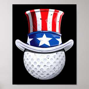 Golf Onkel Sam Poster
