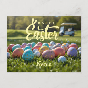 Golf-Osterferien für Golfer  Feiertagspostkarte