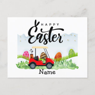 Golf Osterferien für Golfer Feiertagspostkarte