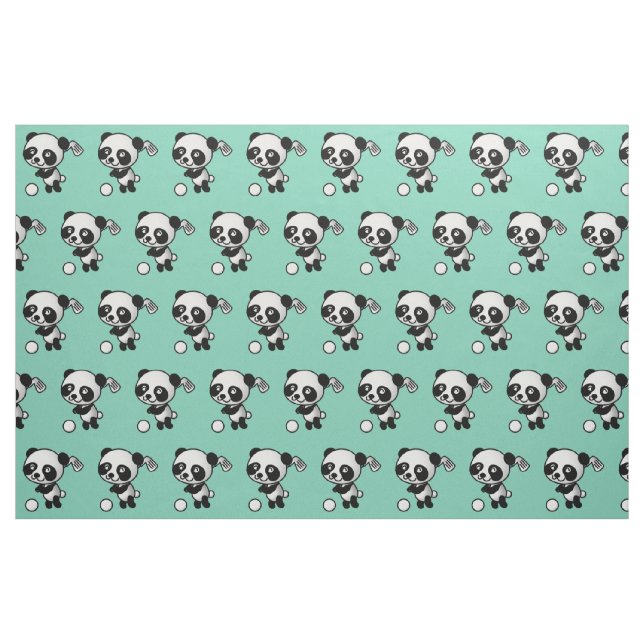 Golf Panda Fabric Stoff (Fat Quarter (45,7 x 55,9 cm))