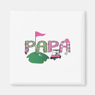 Golf Papa Hole in einem Golf 1.Geburtstag Party Magnet